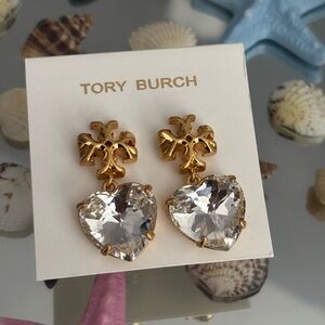 Tory Burch Gold Heart Earrings